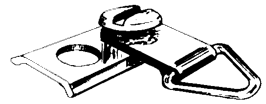 [H105]Clark D-Ring Hanger (C) with Backplate