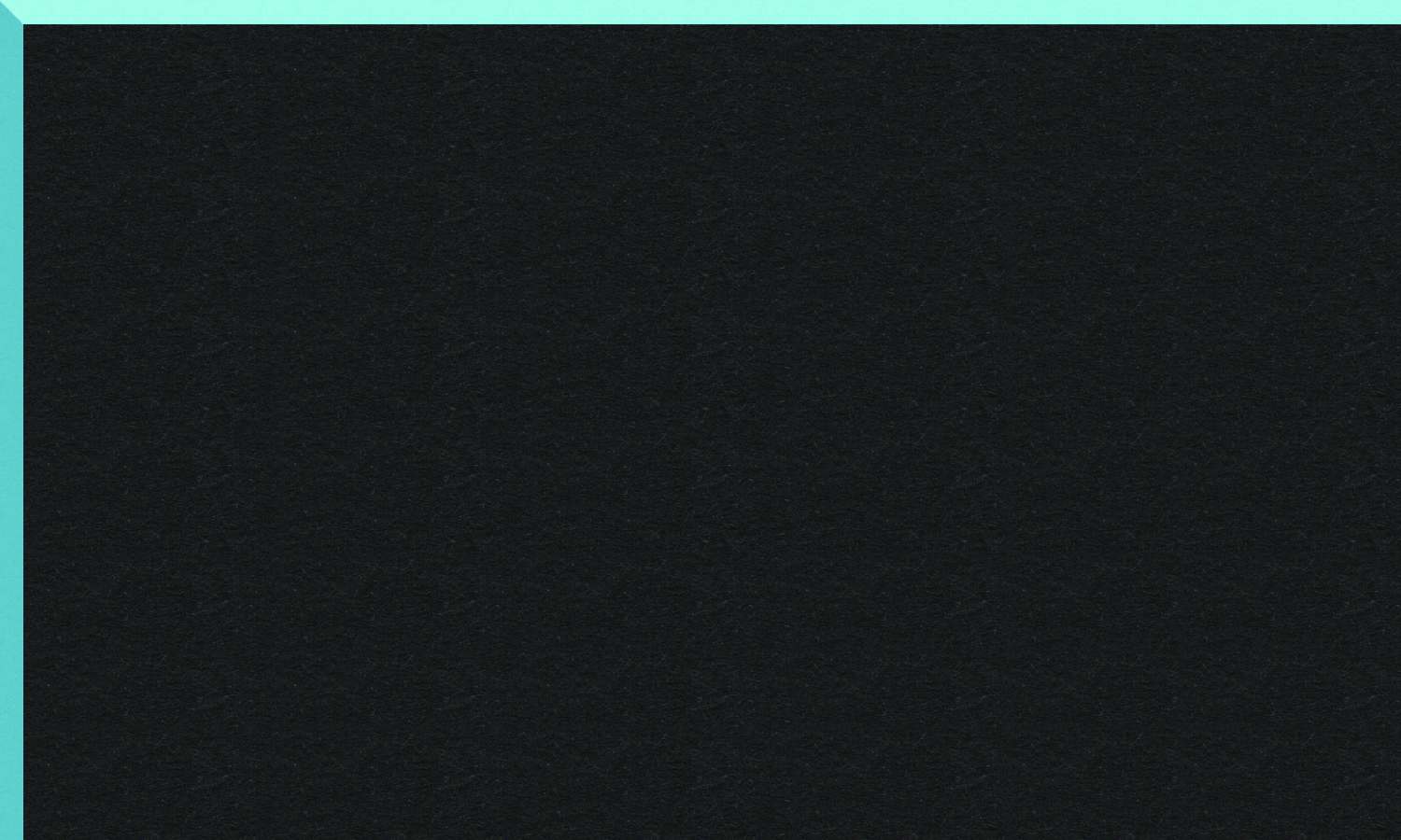 [CBR84921]Crescent BRC Black on Aqua 32x40