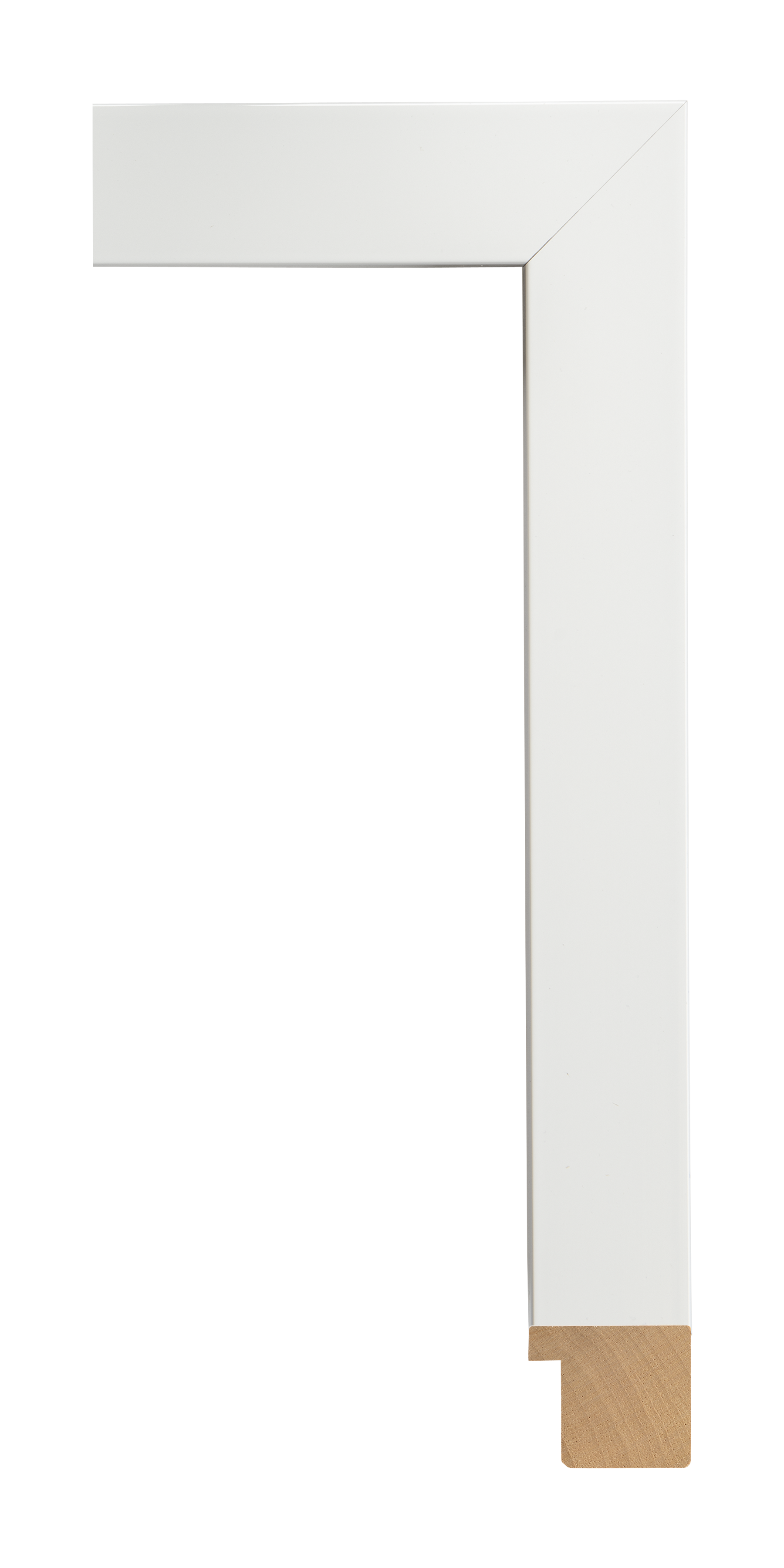 [382440]Bauhaus II Large White Flat 1 5/8