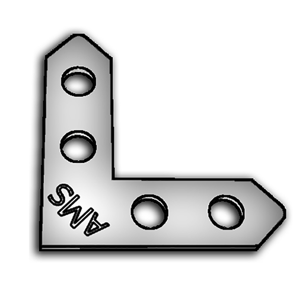 [24830]4-Hole Corner Angle without Screws, 1 1/2